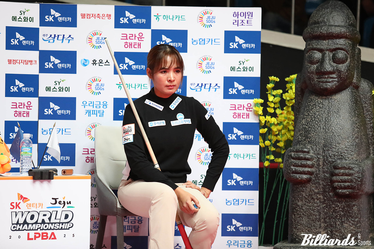 스롱은 준결승전에서 김가영과 월드챔피언십에서 벌인 4번째 대결에서 아쉽게 패했다.