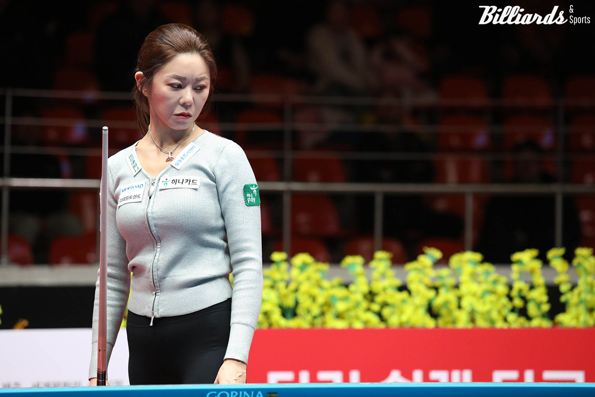 김가영(하나카드)이 김민아(NH농협카드)와 '우승상금 1억원'을 걸고 월드챔피언십 결승에서 7전 4선승제의 승부를 벌인다.   사진=제주/이용휘 기자