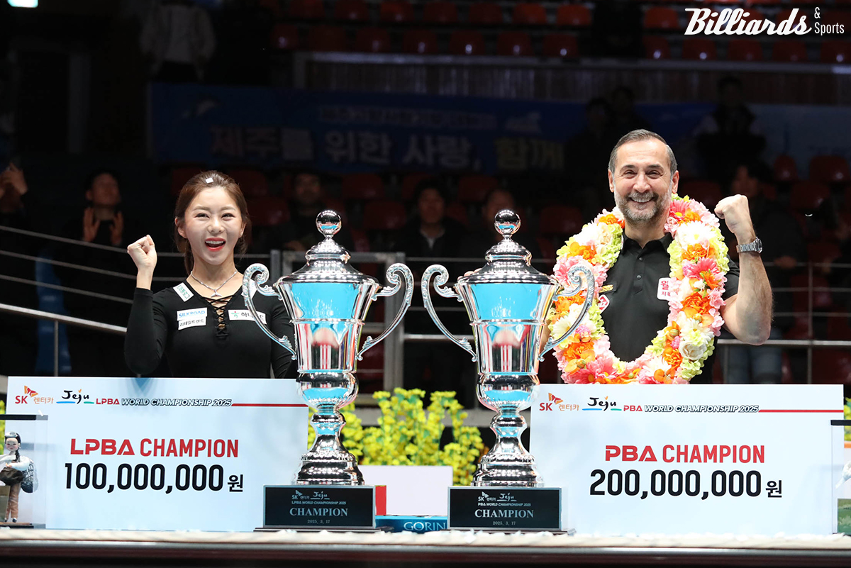 김가영은 우승상금이 훨씬 적은 여자 투어에서 총 14번의 우승을 차지하며 남자 선수 톱랭커들을 넘어섰다.