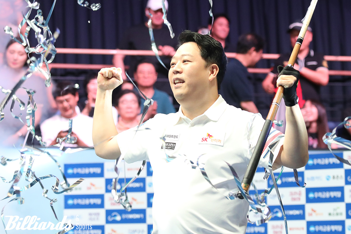 올 시즌 개막전 '우리금융캐피탈 챔피언십'에서 우승을 차지한 강동궁(SK렌터카). 강동궁은 이후 정규 투어에서 4차례 결승에 올라가 두 번의 우승과 두 번의 준우승을 차지했다. 사진=빌리어즈앤스포츠 DB