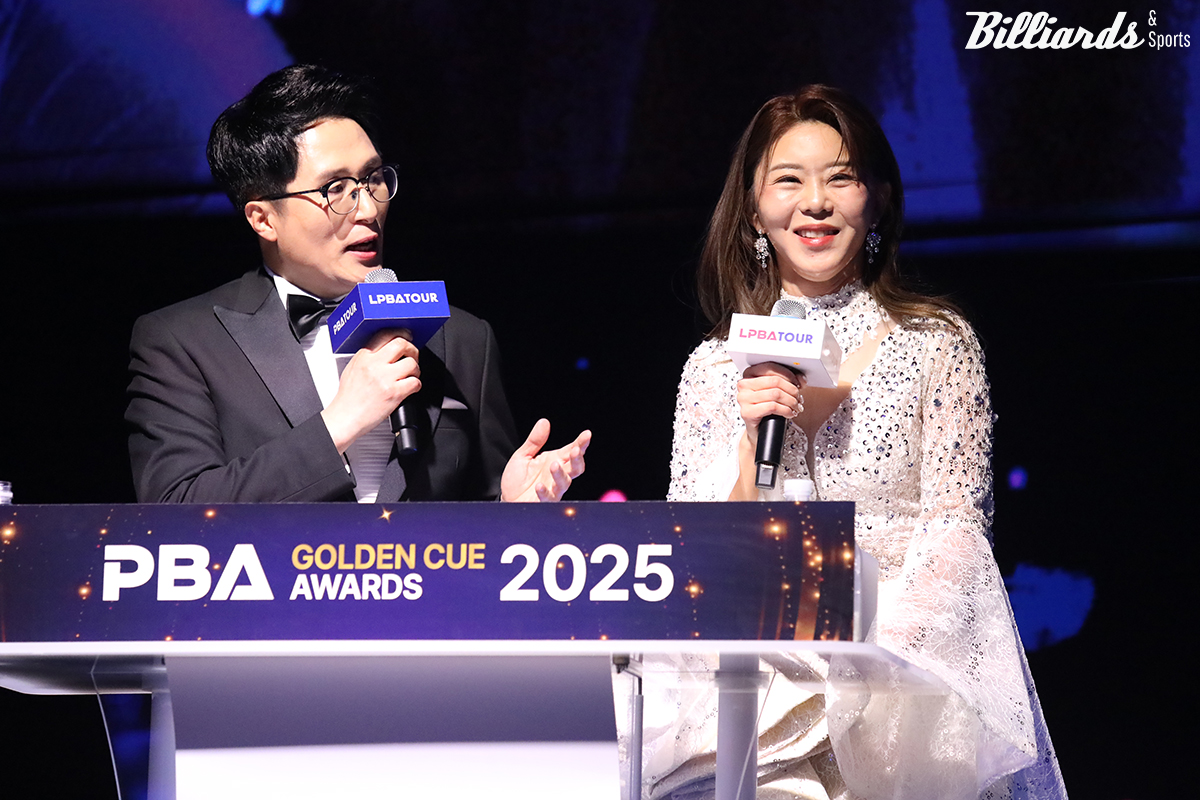 김가영은 이날 박찬 아나운서와 함께 사회를 맡아 시상식을 진행하며 1인 다역을 소화했다. 