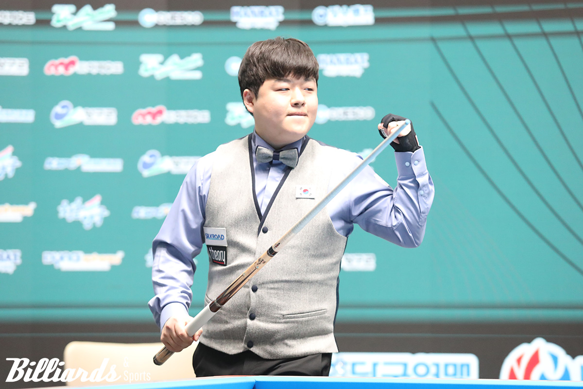 강원도 양구에서 처음 열린 '2023 제11회 아시아캐롬선수권대회'에서 우승을 차지하며 아시아 챔피언에 오른 조명우. 사진=이용휘 기자