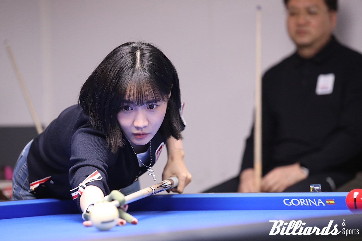 NOLJA(놀자)와 설욕전을 갖는 최헤미(웰컴저축은행). 사진=고양/이용휘 기자