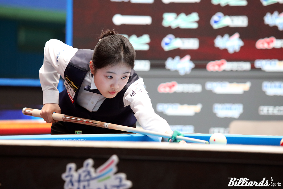 허채원은 이날 8강전부터 애버리지 1점대에 육박하는 실력을 보여주며 결승까지 승리를 이어갔다.