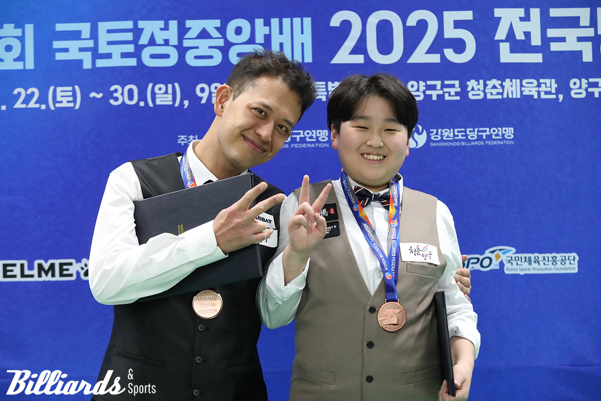 공동3위 유승우(좌)와 김민준(우)