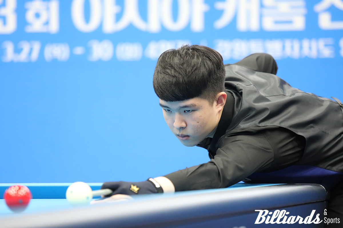 '제13회 아시아캐롬선수권대회' U-22 부문에서 우승을 차지한 김도현. 사진=양구/이용휘 기자