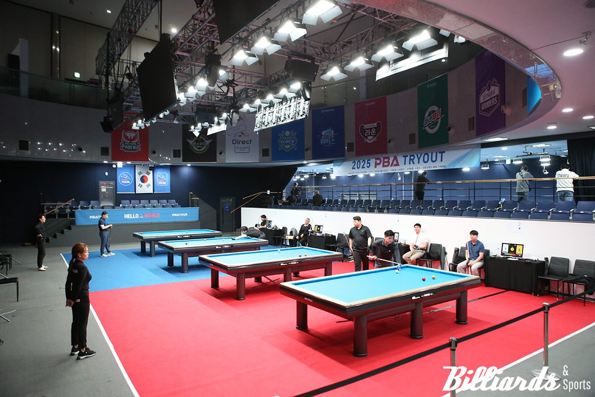 지난 12일과 13일 이틀에 걸쳐 진행된 '2025-26시즌 PBA 트라이아웃' 1, 2차전을 통해 56명의 신인 프로 당구선수가 선발됐다. 사진=고양/이용휘 기자