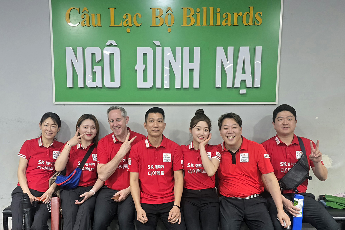 팀 동료 응오딘나이의 구장에서 베트남 전지훈련을 시작한 SK렌터카 다이렉트. 사진=SK렌터카 제공