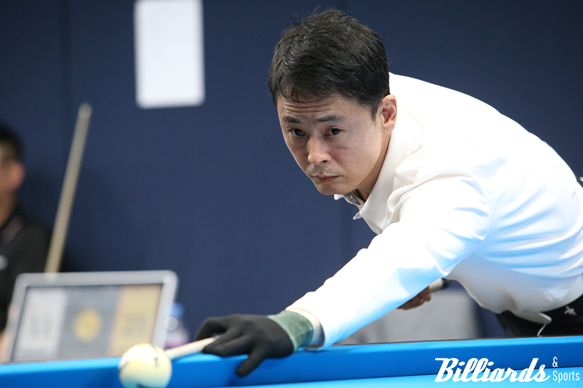 PBA 큐스쿨 2라운드 1차전에서 3경기 연속으로 2점대의 애버리지를 기록하며 전체 1위로 1부 투어 재진입에 성공한 문성원. 사진=고양/이용휘 기자