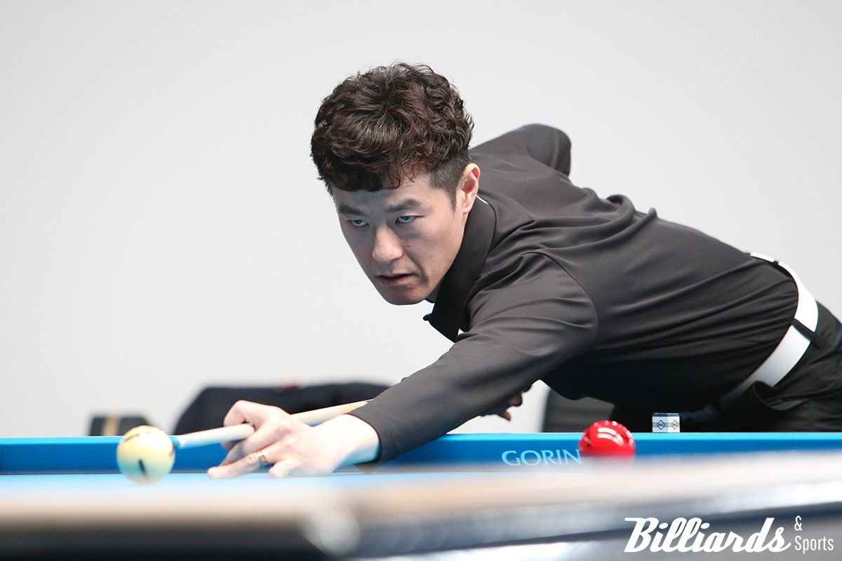 김임권이 PBA 큐스쿨 2라운드 마지막날 1부 잔류에 성공했다. 사진=고양/이용휘 기자