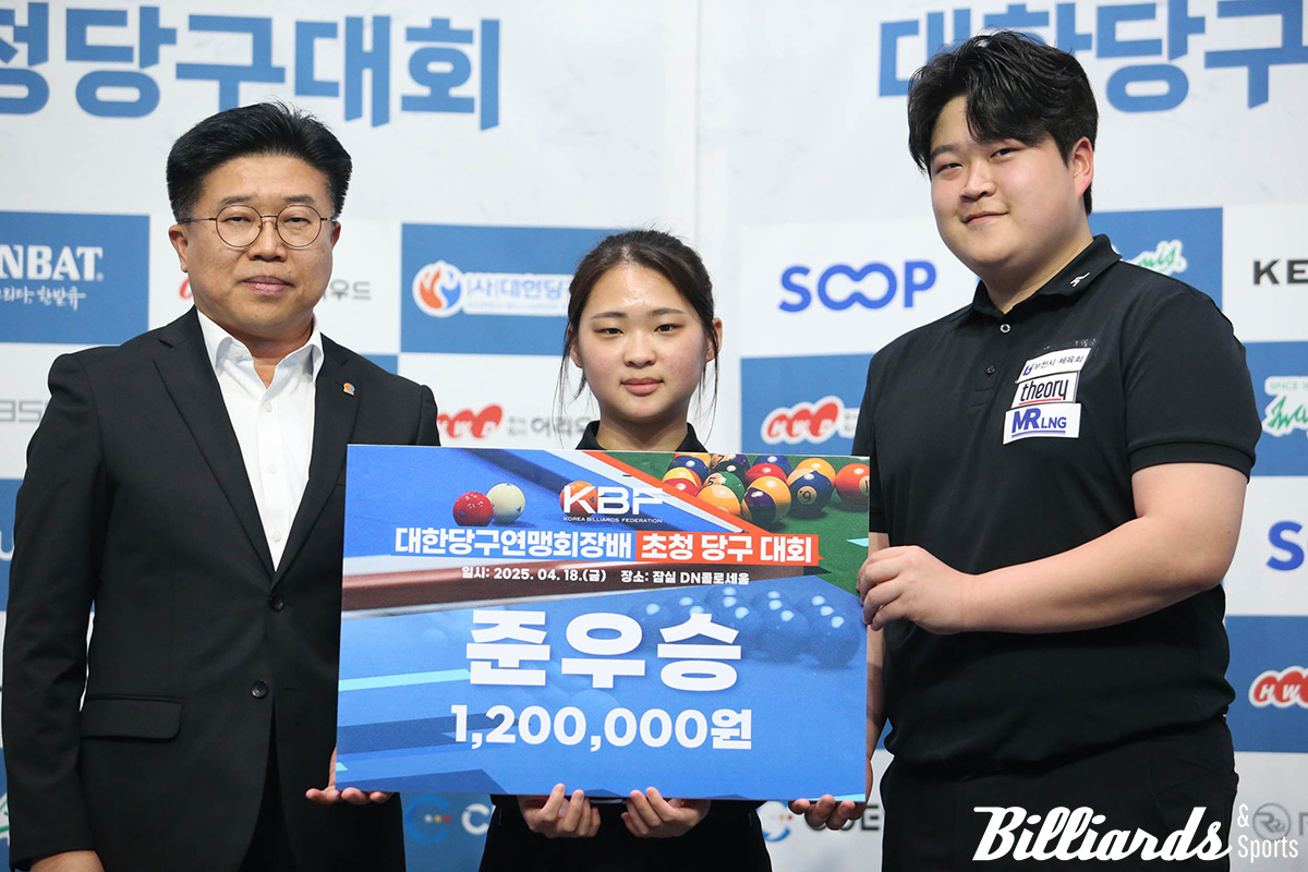 준우승을 차지한 손준혁과 김하은.