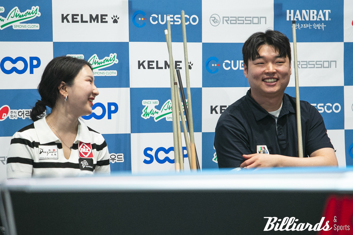 한 팀으로 출전한 진혜주와 김수웅