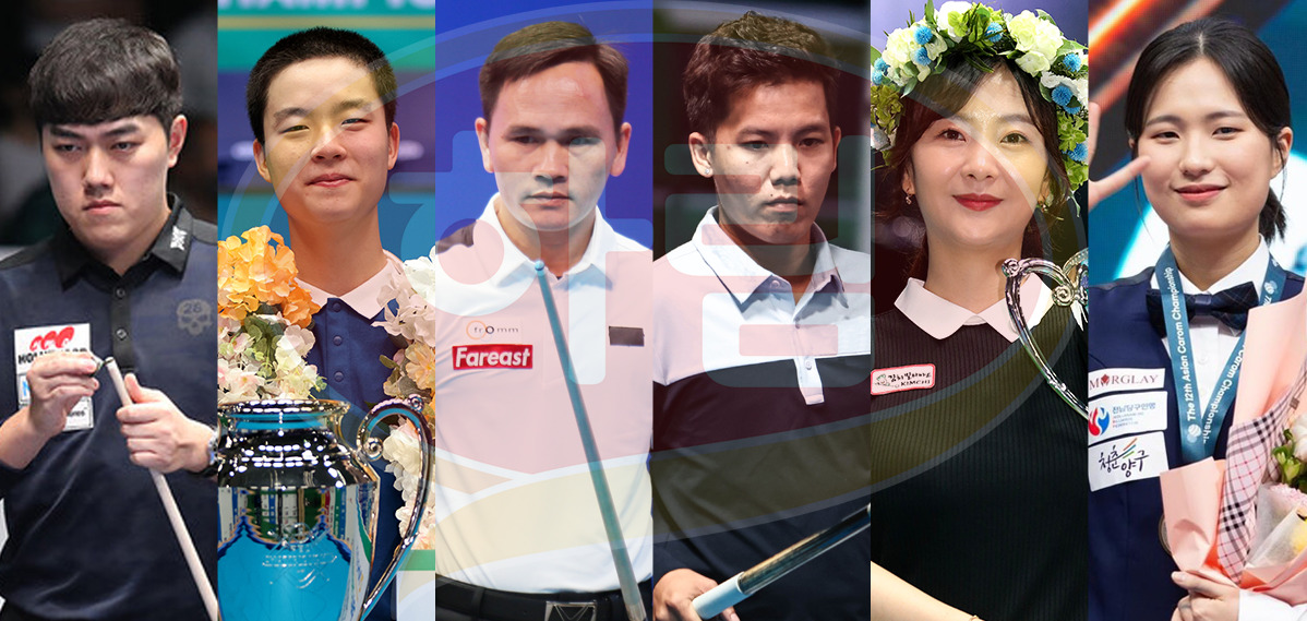 하림이 우선 지명한 6명의 선수들. 왼쪽부터 김준태, 김영원, 쩐득민, 응우옌프엉린, 김상아, 박정현. 