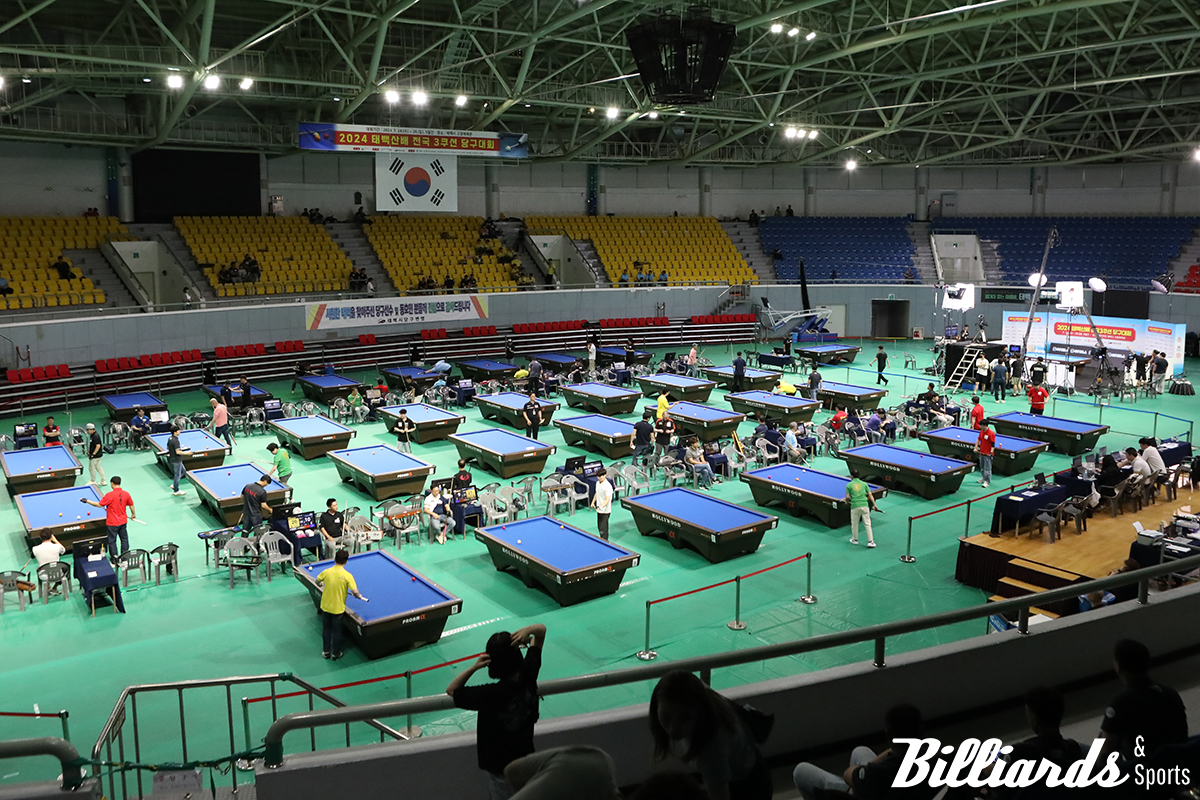 2024 태백산배 전국3쿠션당구대회 대회장 전경. 사진=빌리어즈앤스포츠 DB