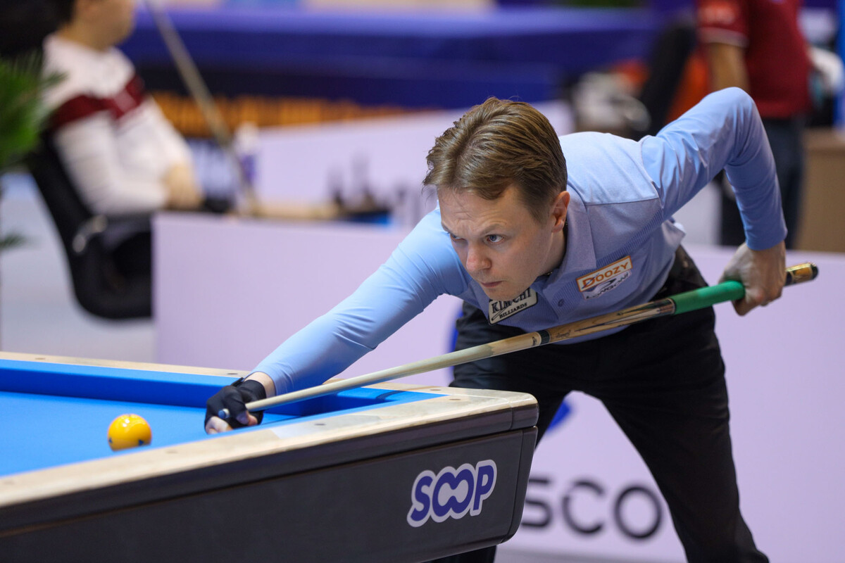 32강에서 한국의 김준태(경북체육회), 허정한(경남)과 대결하는 글렌 호프만(네덜란드). 사진=SOOP 제공