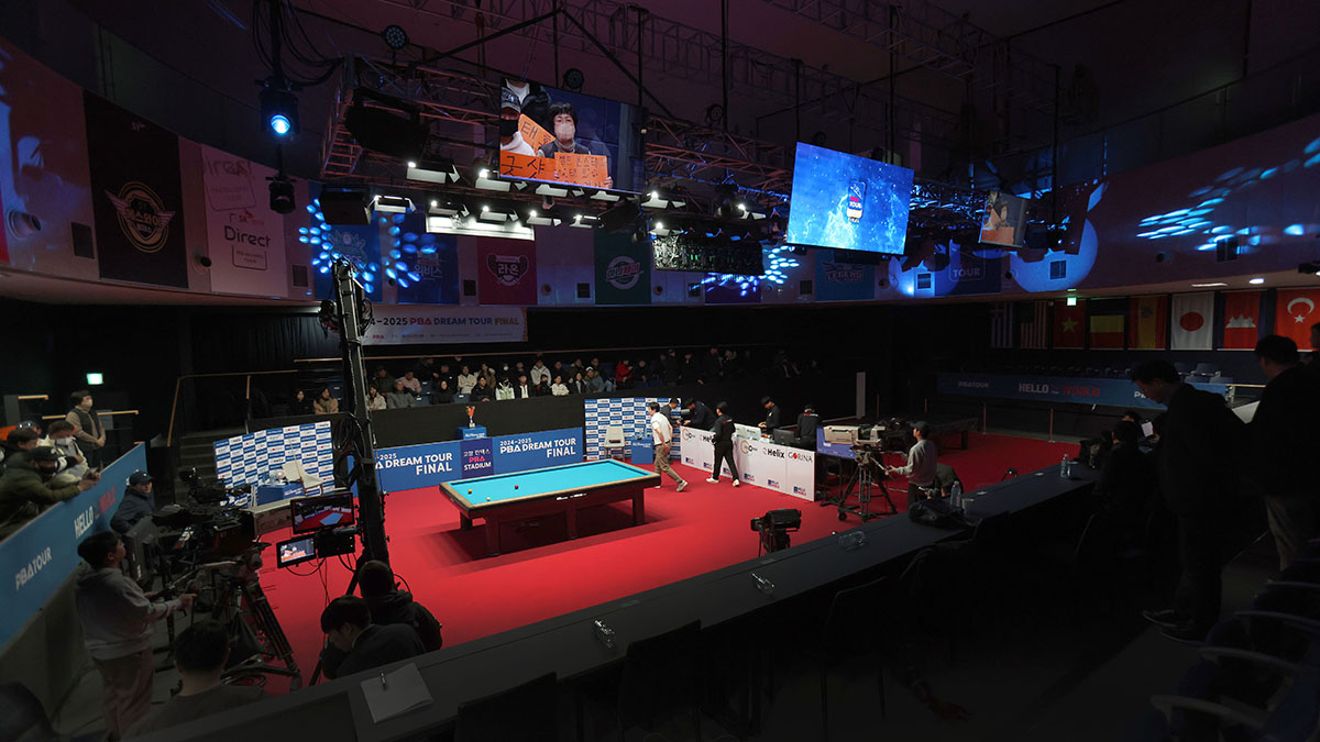 본선 4강전 대결이 열리는 PBA 전용구장 '고양 킨텍스 PBA 스타디움'