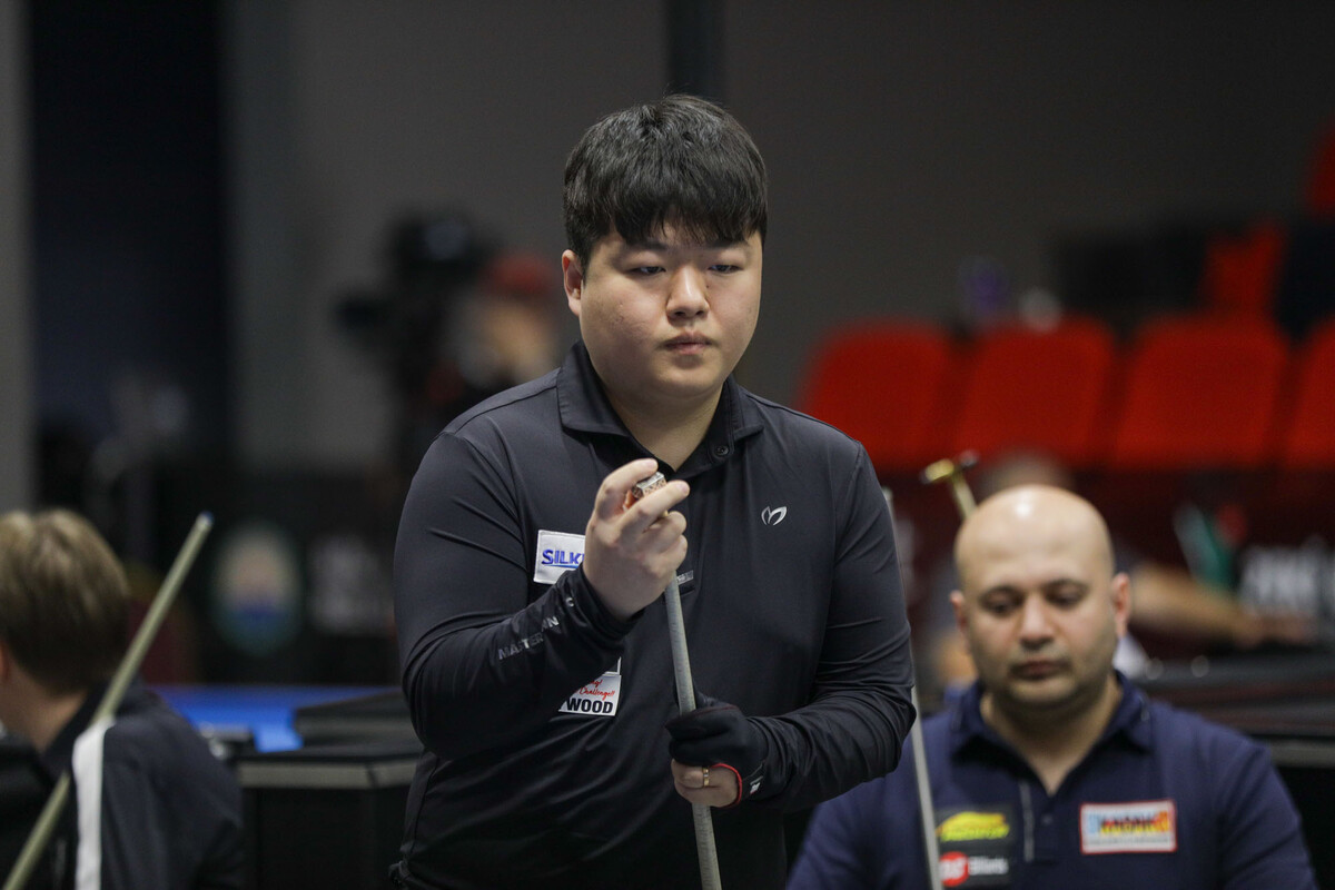 야스퍼스에게 16강에서 패한 조명우(실크로드시앤티-서울시청). 