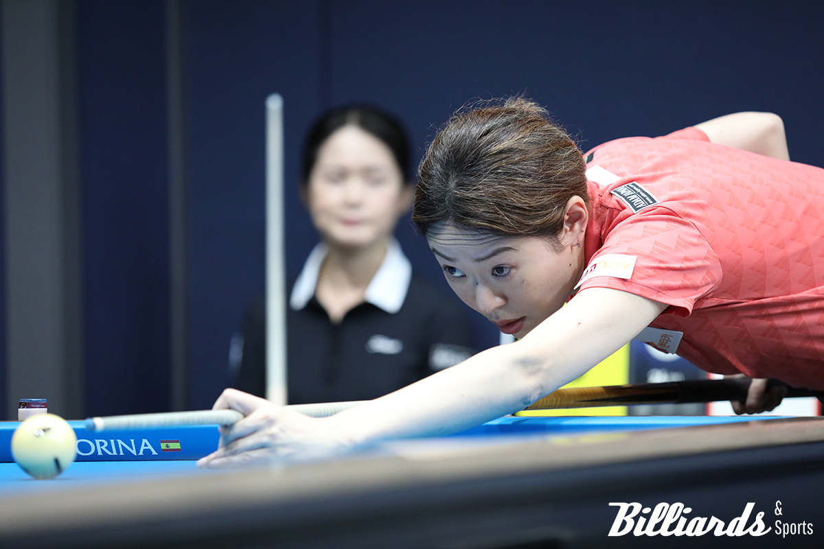 김가영과 32강에서 맞붙게 된 히다 오리에.