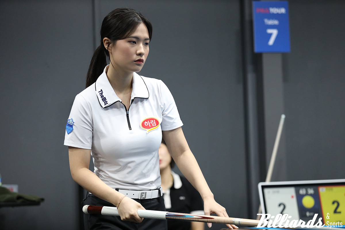이번 개막전에서 프로당구 데뷔전을 치른 박정현.  사진=고양/이용휘 기자