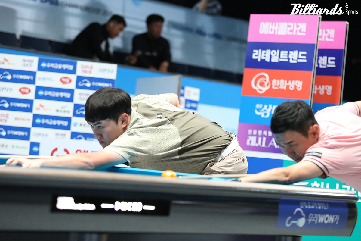 김준태 vs 정경섭의 뱅킹 장면.