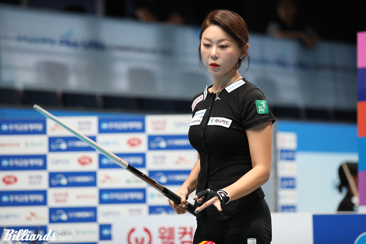 김가영은 이날 준결승에서 역대 5전 3선승제 최고 애버리지인 2.750을 기록하며 승리했다.