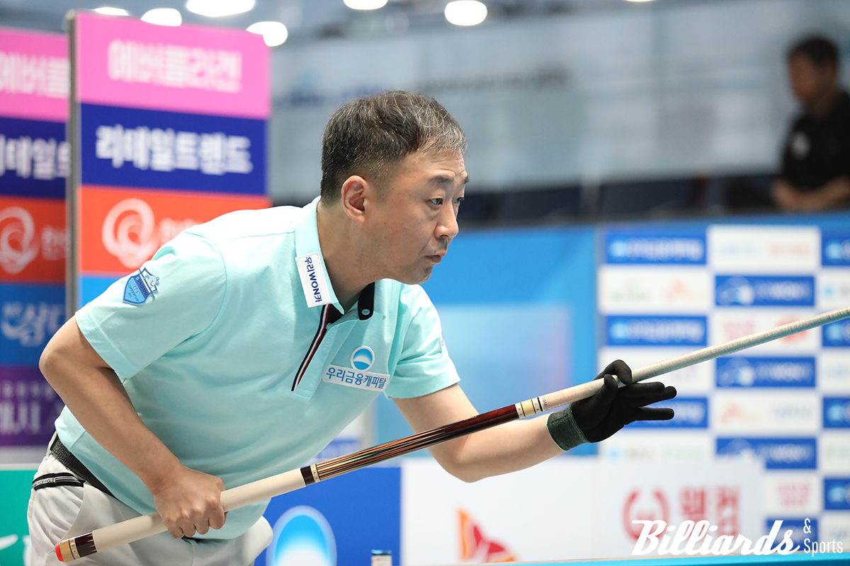 우리금융캐피탈 우리원위비스 주장 엄상필은 128강을 무사히 통과했으나 64강에서 패했다.
