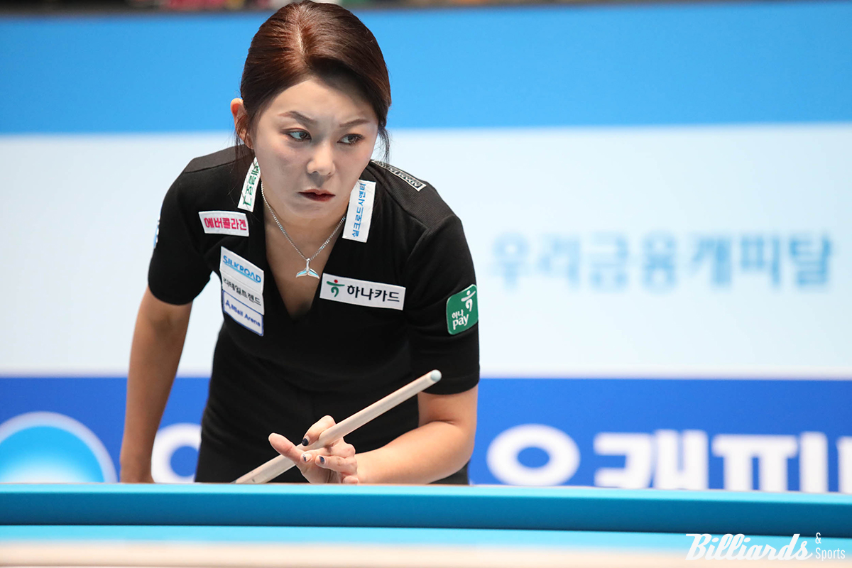 '당구 여제' 김가영(하나카드)은 김채연-최보비 경기 승자와 오후 4시 25분에 64강 첫 경기를 치른다.