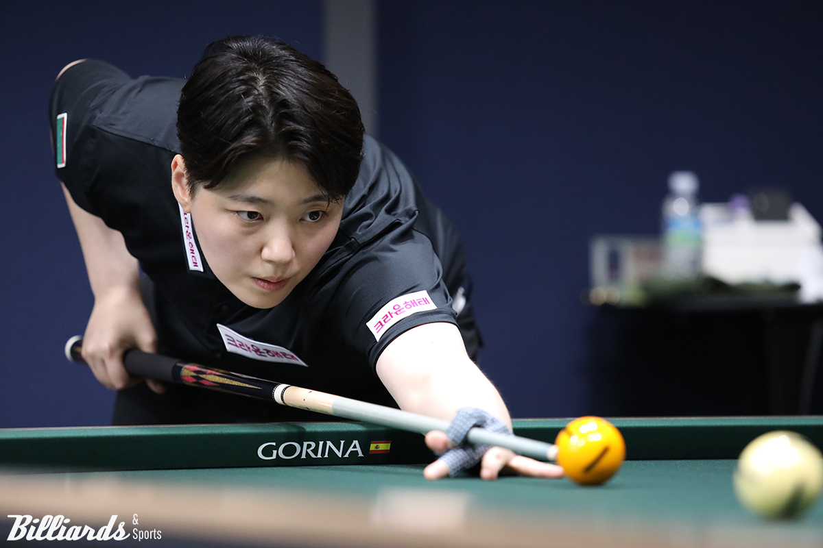 16강에 진출한 백민주(크라운해태).