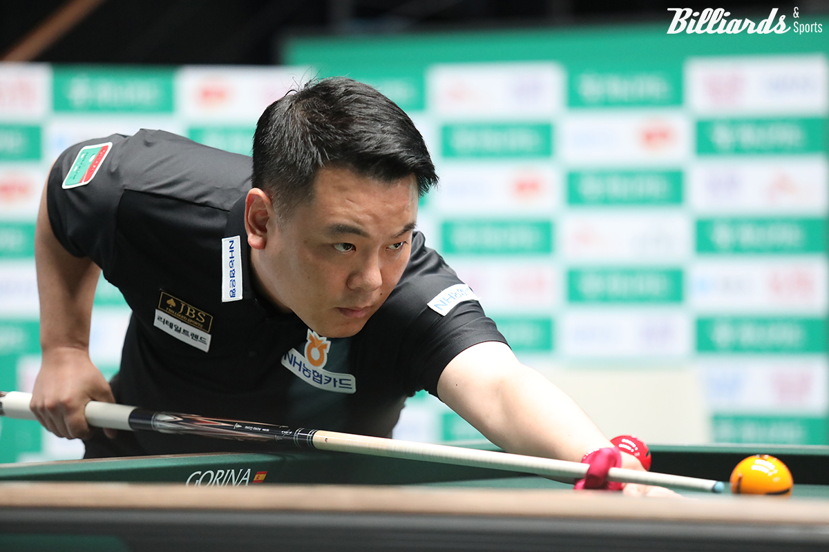 조재호(NH농협카드)가 1일 열린 하나카드 PBA 챔피언십 128강전에서 애버리지 2.522의 화력으로 승리를 거두며 개막전 부진을 만회했다.  사진=고양/이용휘 기자