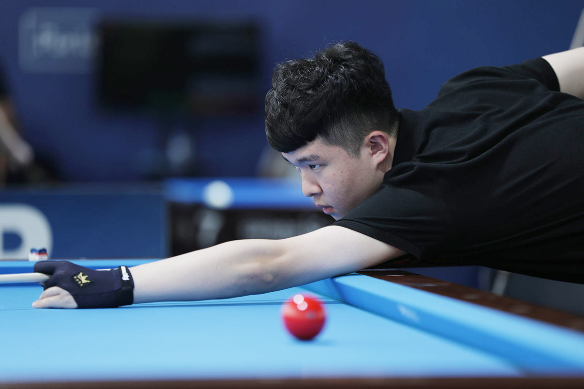 '17세 당구 유망주' 김도현이 PQ라운드에서 포르투 월드컵 도전을 마쳤다. 사진=SOOP 제공