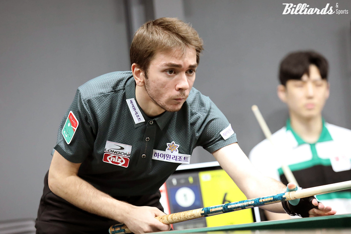 부라크 하샤시(하이원리조트)는 한지승을 세트스코어 3-1로 꺾고 64강에 진출했다.