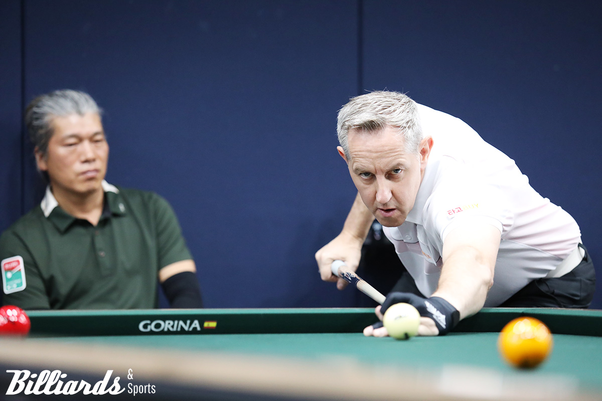 윤순재를 꺾고 64강에 오른 에디 레펀스.