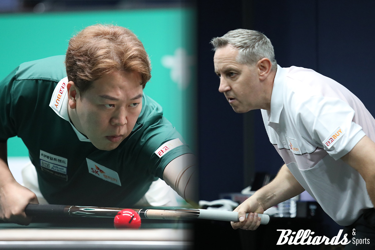 SK렌터카의 강동궁과 에디 레펀스가 16강에서 맞붙는다. 사진=고양/이용휘 기자