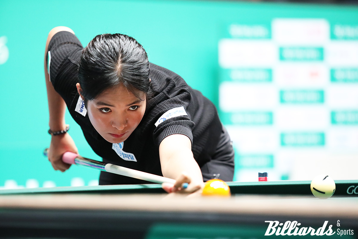 스롱 피아비가 김가영을 꺾고 17개월여 만에 결승 진출에 성공했다. 사진=고양/이용휘 기자