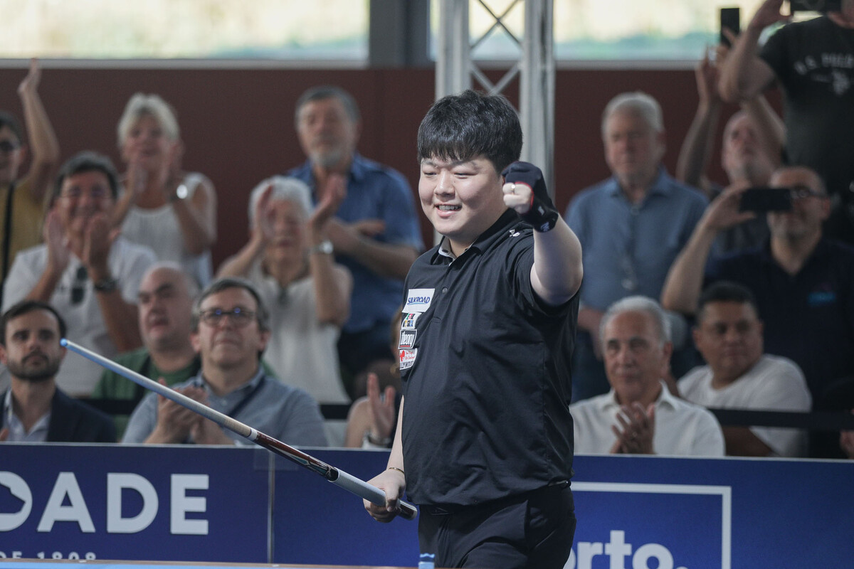 3쿠션 세계챔피언 조명우(실크로드시앤티-서울시청)가 포르투 3쿠션 당구월드컵을 우승하며 통산 2승을 달성했다.  사진=SOOP 제공