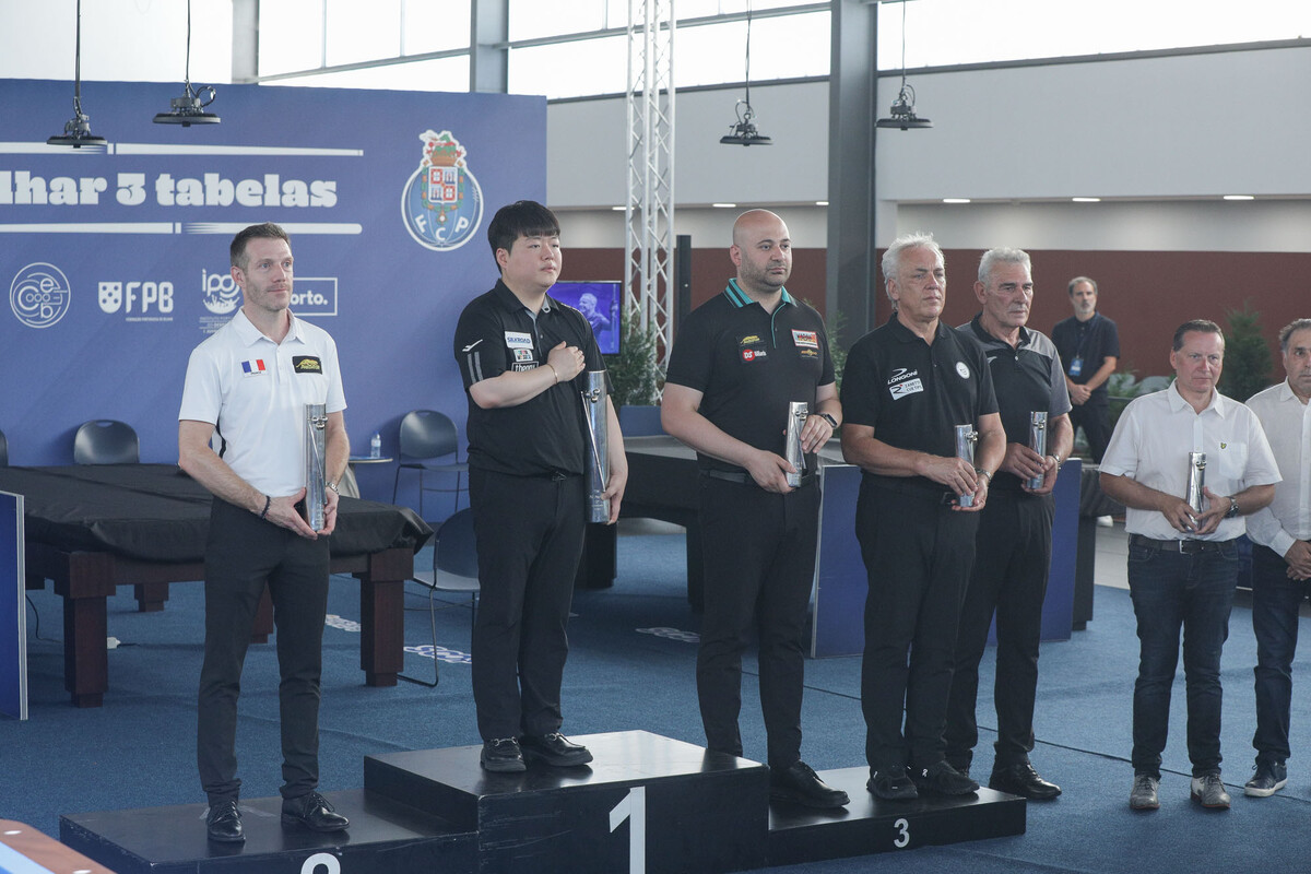 조명우의 우승으로 시상식에서 울려퍼지는 애국가.