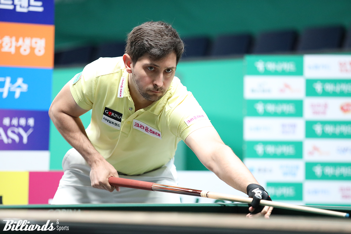 다비드 마르티네스(크라운해태)가 프로당구 2차 투어 하나카드 챔피언십 준결승에 진출해 대회 2연패의 본격적인 궤도에 들어섰다.  사진=고양/이용휘 기자