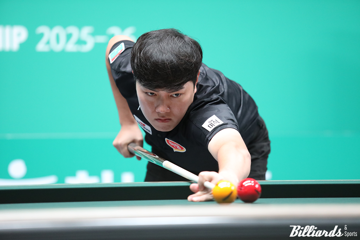 김준태(하림)가 프로당구 두 번째 도전을 8강에서 마감했다. 6일 열린 8강전에서 김준태는 륏피 체네트(하이원리조트)에게 0-3으로 져 탈락했다.  사진=고양/이용휘 기자