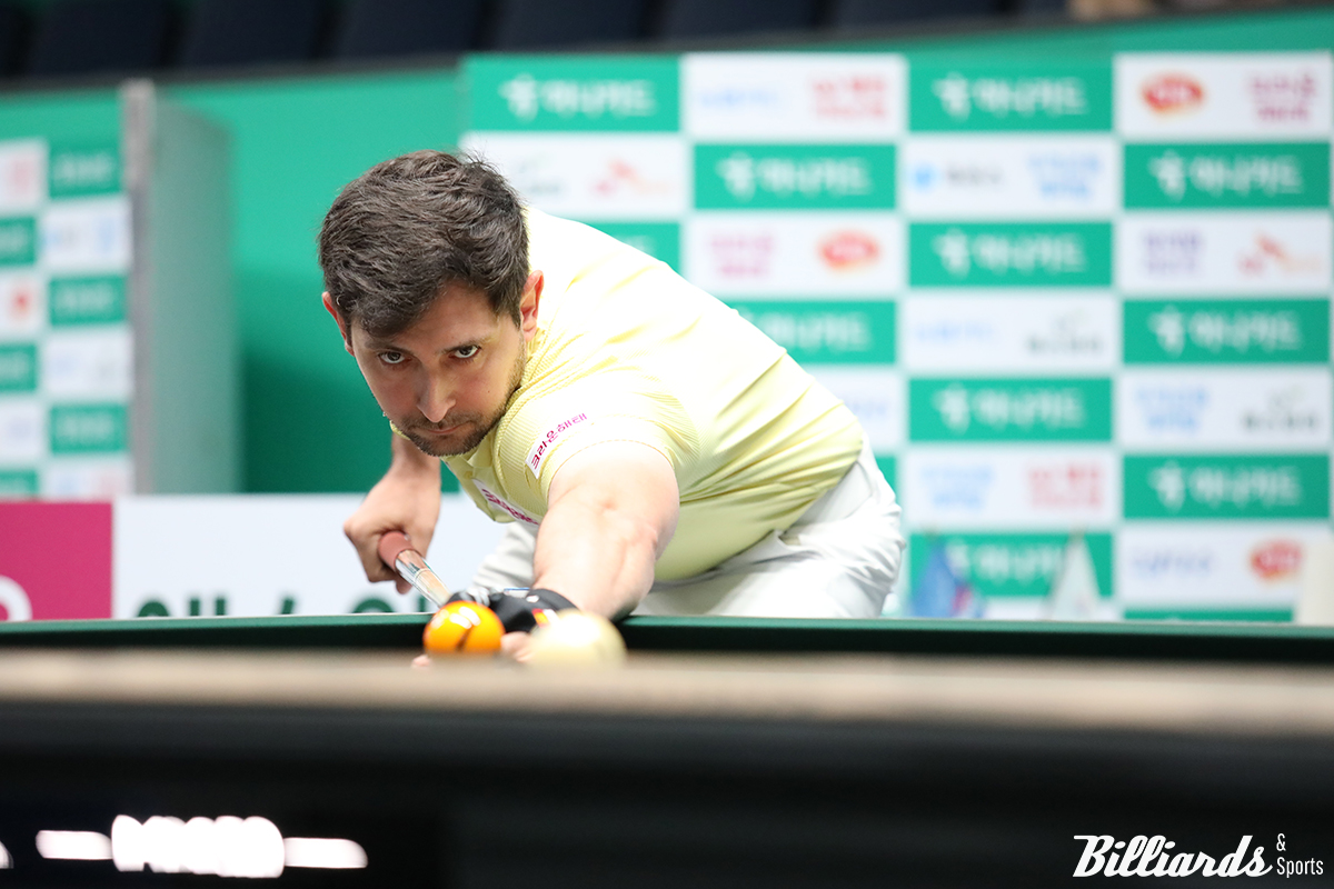 한국의 이상대를 꺾고 준결승에 진출한 '디펜딩 챔피언' 다비드 마르티네스(크라운해태).