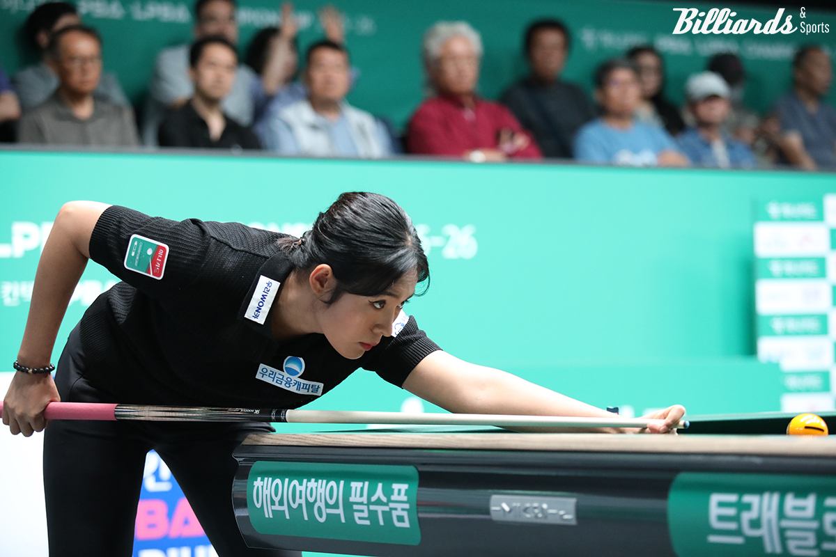 스롱은 21-22시즌 혜성처럼 등장하며 김가영을 상대로 3경기 연속 승리를 거뒀다.