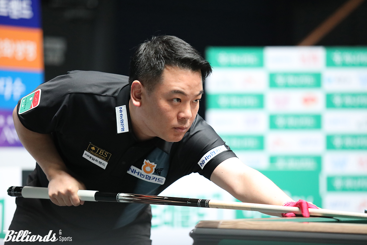 조재호(NH농협카드)가 7일 열린 하나카드 PBA 챔피언십 준결승전에서 에디 레펀스(SK렌터카)를 세트스코어 4-1로 꺾고 결승에 진출, 다비드 마르티네스(크라운해태)와 우승을 다툰다.  사진=고양/이용휘 기자