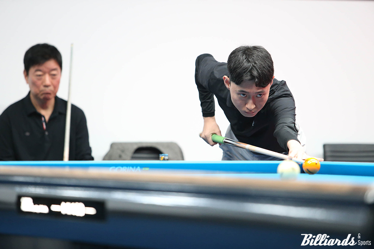 '99년생 신예' 전재형이 13ㅇ리 열린 드림투어 개막전 512강부터 128강전까지 세 경기 연속 2.5 이상 애버리지를 기록하며 승리를 거뒀다.  빌리어즈앤스포츠 DB