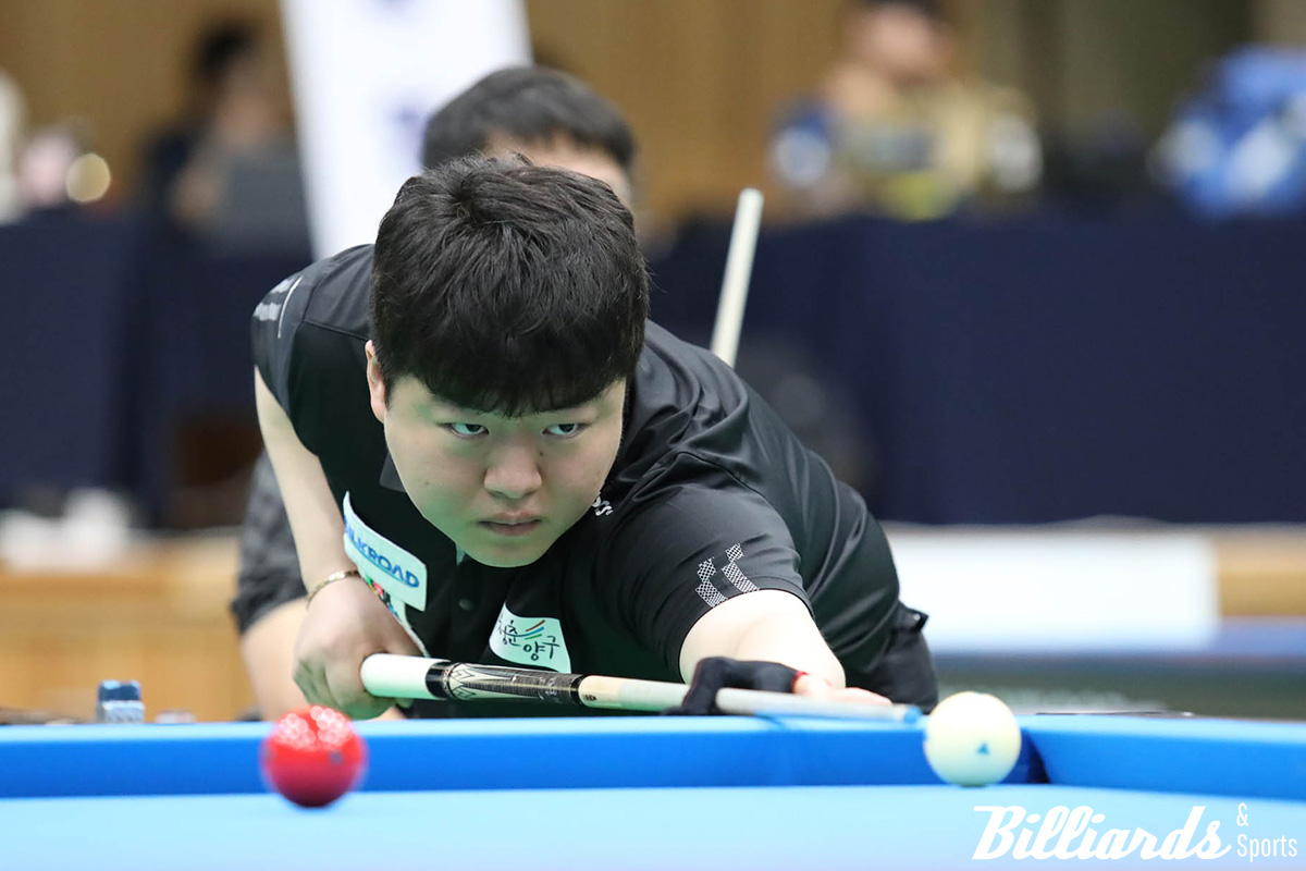 캐롬 3쿠션 남자 개인전 우승을 차지한 조명우.