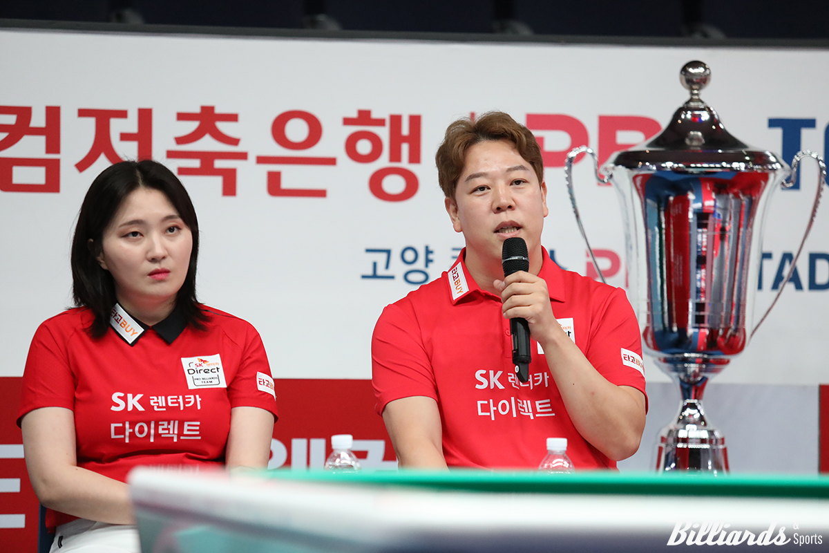 지난 시즌 팀리그 정규리그와 포스트시즌을 모두 우승한 SK렌터카는 10개 구단 주장들이 이번 시즌에 가장 강력한 우승 후보로 첫손가락에 꼽았다.  사진=고양/이용휘 기자 