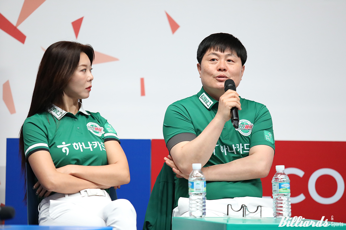 하나카드 리더 김병호와 김가영.