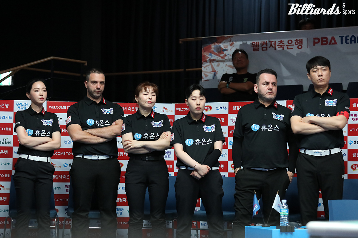 이틀 연속 패배를 당하며 다시 최하위로 내려간 휴온스. 