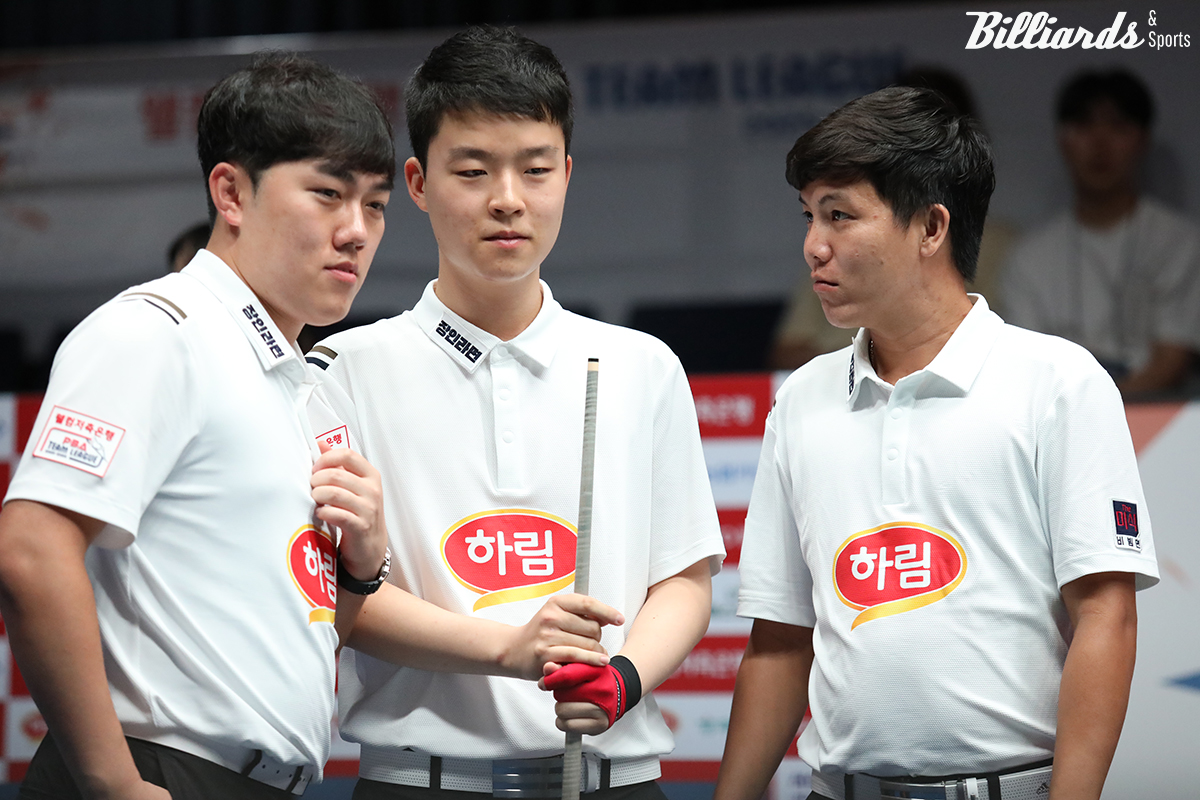 하림 리더 김준태와 김영원, 응우옌프엉린(왼쪽부터).