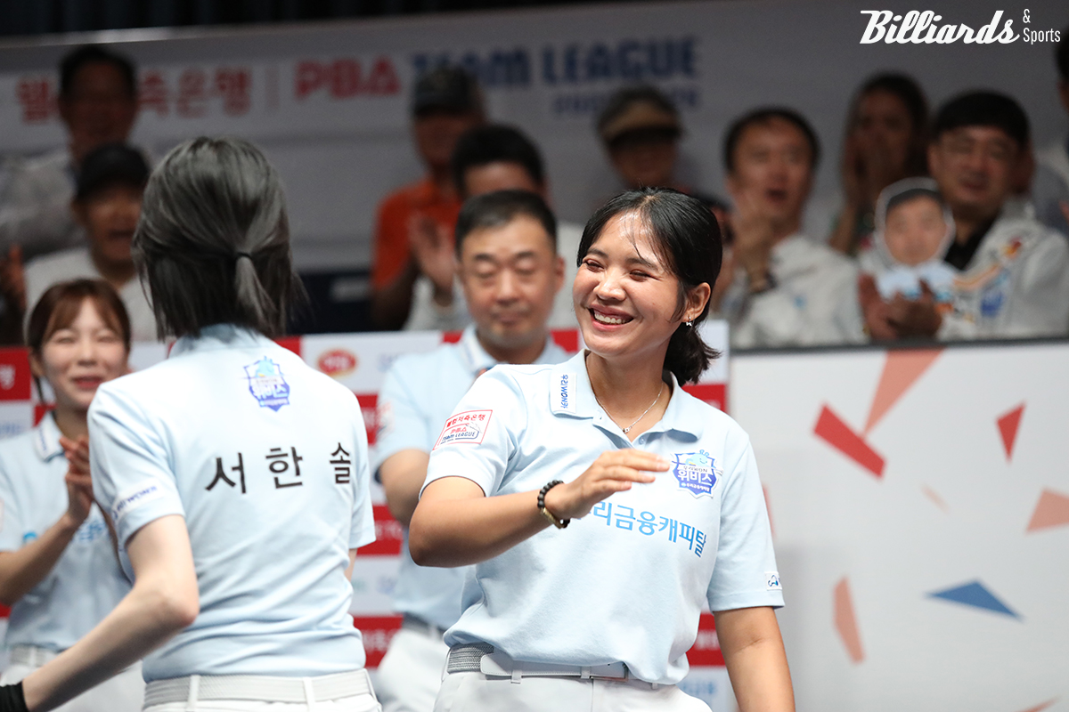 스롱은 한지은을 상대로 2세트와 6세트에 두 차례 승부를 벌일 예정이다.