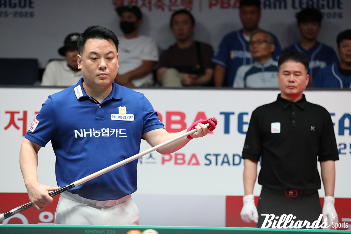 NH농협카드의 주장 조재호는 '주장전'에서 SK렌터카의 주장 강동궁에게 압승을 거두고 세트스코어 3-0으로 SK렌터카를 압박했다.