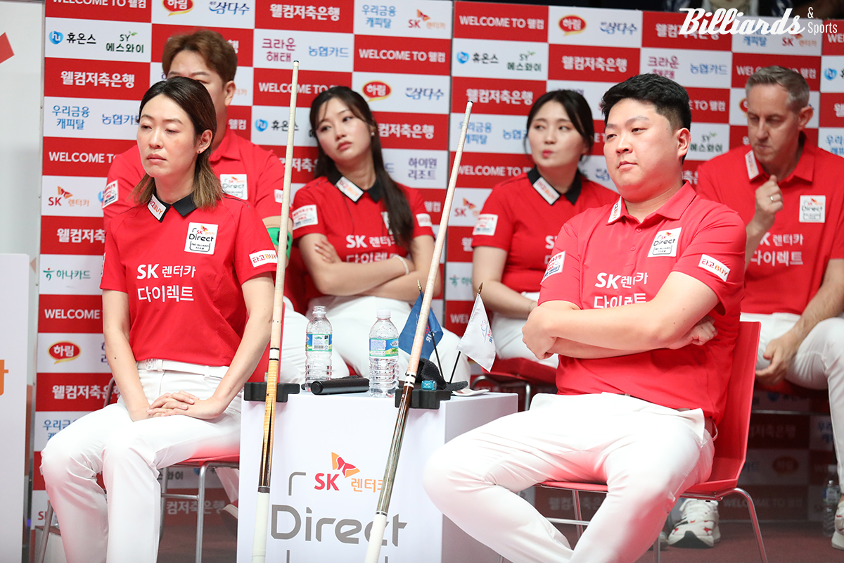 SK렌터카의 히다 오리에와 조건휘.